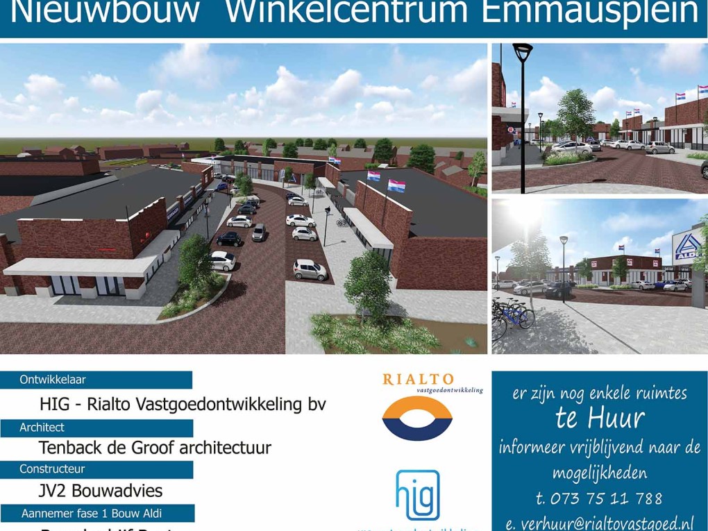 Bouwbord gereed | Aldi st Willebrord